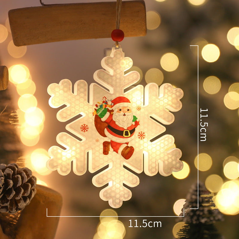 Christmas Decoration Sucker Hanging Lights – Snowflake LED