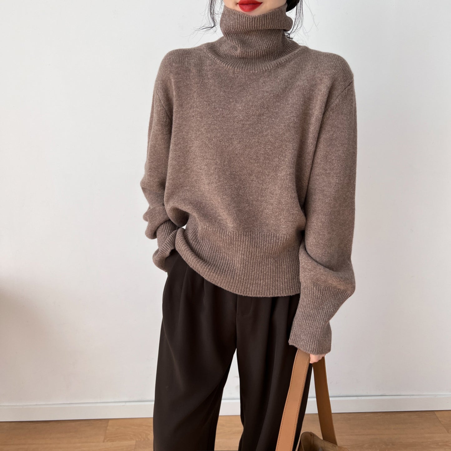 Loose Comfortable Retro Sweater for Women – Pullover Knit