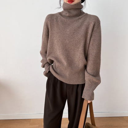 Loose Comfortable Retro Sweater for Women – Pullover Knit