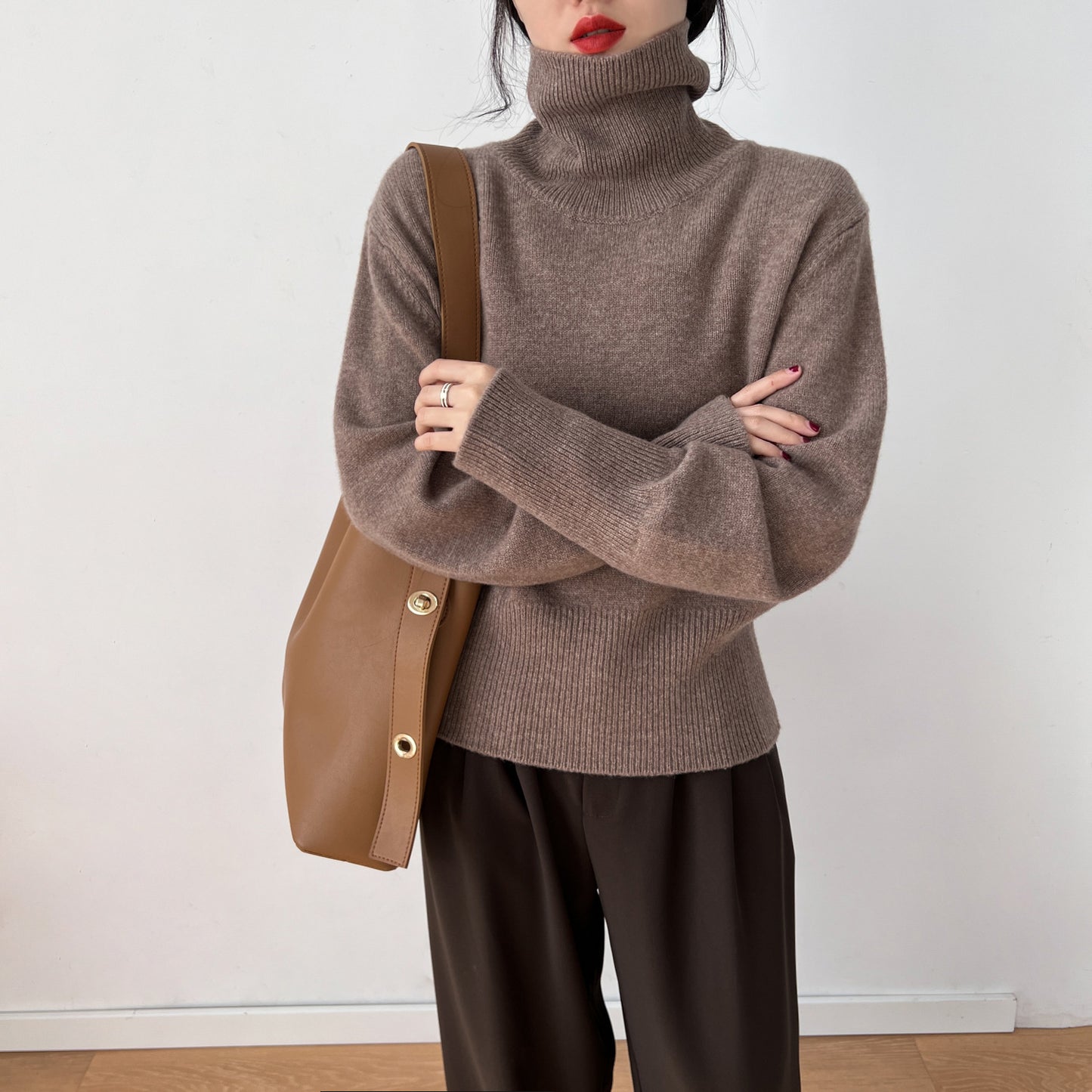 Loose Comfortable Retro Sweater for Women – Pullover Knit