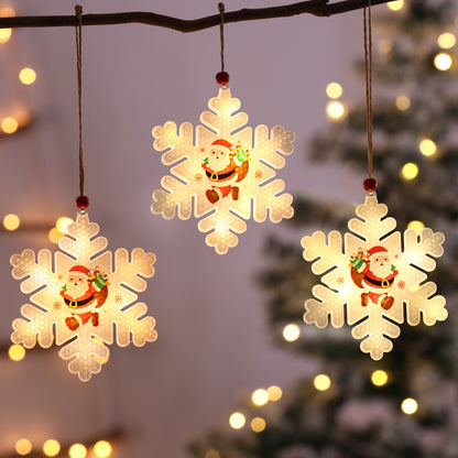 Christmas Decoration Sucker Hanging Lights – Snowflake LED