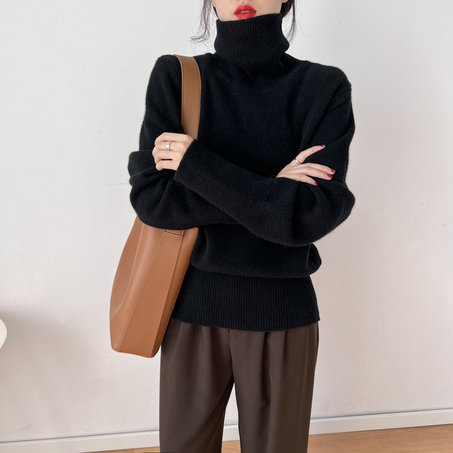 Loose Comfortable Retro Sweater for Women – Pullover Knit
